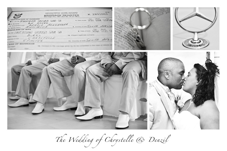 Wedding postcard for Chrystelle and Denzil